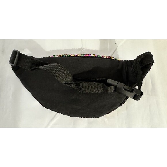 New Rainbow Sequin Festival Rave Adjustable Fanny Pack Bag Purse Pride - Picture 2 of 3